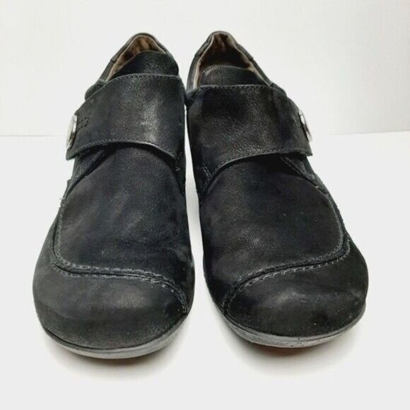 GABOR Suede Leather Shoe Ankle Booties Black Sz 6 - Picture 5 of 14
